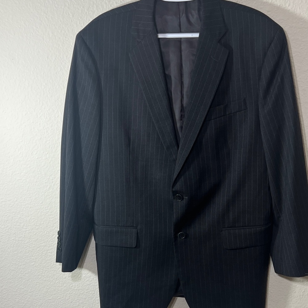 Brooks Brothers 1818 Madison Men pinstripe 100% Wool Blazer Sport Coat Jacket 42